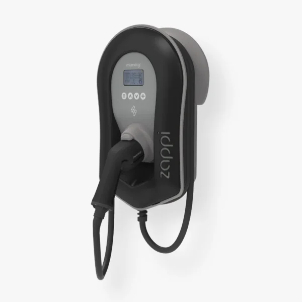 Zappi Smart EV charger 7kw Multiphase Tethered black