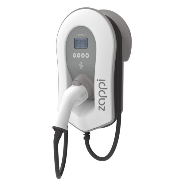Zappi Smart EV charger 22kw Multiphase tethered White